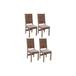 Conjunto Com 4 Cadeiras Mariah