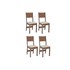 Conjunto Com 4 Cadeiras Milena Fosca
