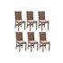 Conjunto Com 6 Cadeiras Elane
