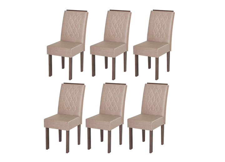 Conjunto Com 6 Cadeiras Florença, How To Change Material On Dining Room Chair Sims 4
