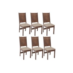 Conjunto Com 6 Cadeiras Mariah